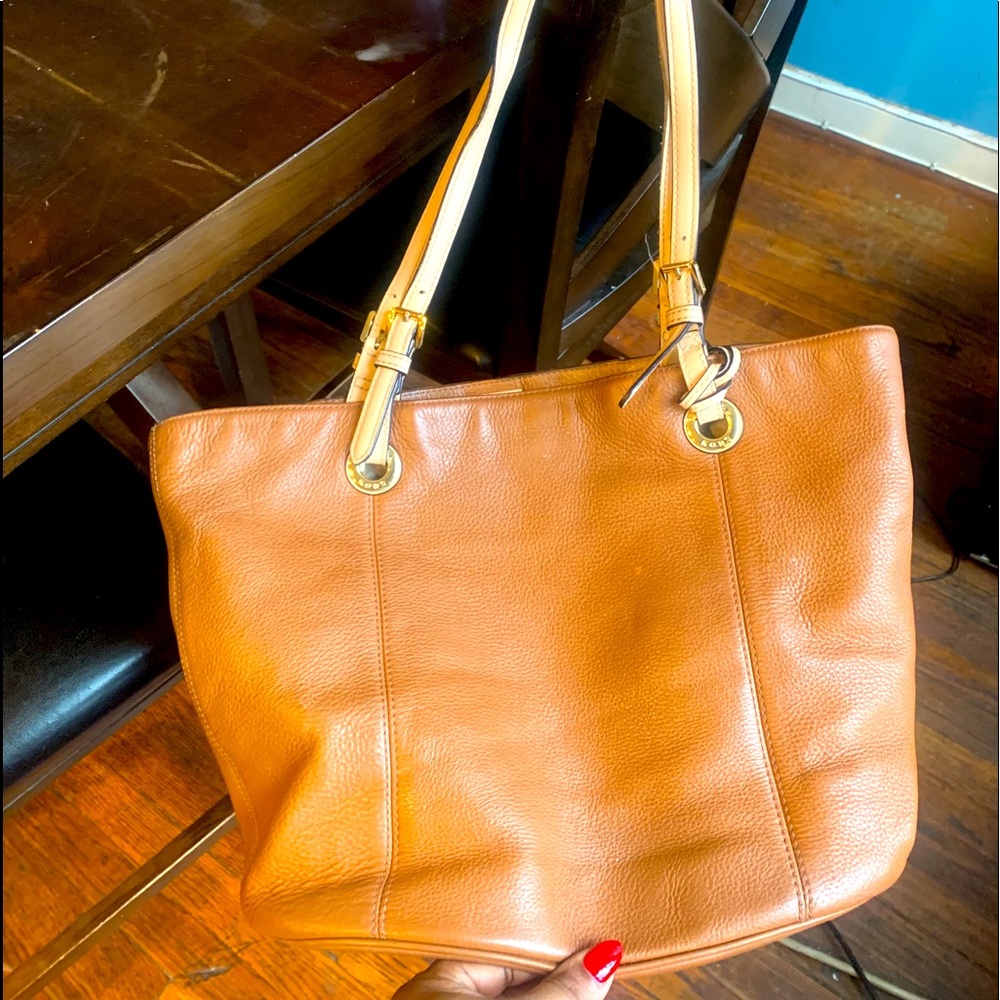 Cognac Michael Kors Tote